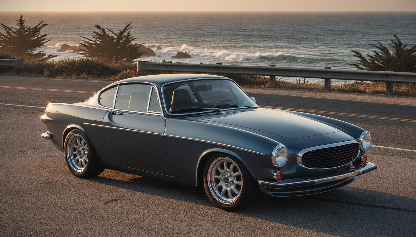 Volvo P1800 RestoMod commission concept, the origin coupe re-engineered for the modern road