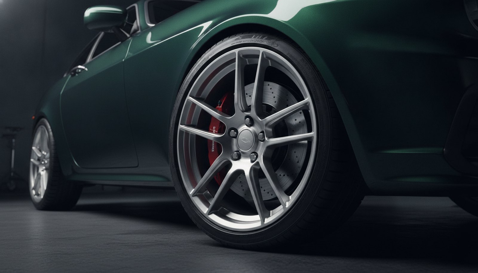 Volvo 1800ES restomod concept, wheel and brake detail
