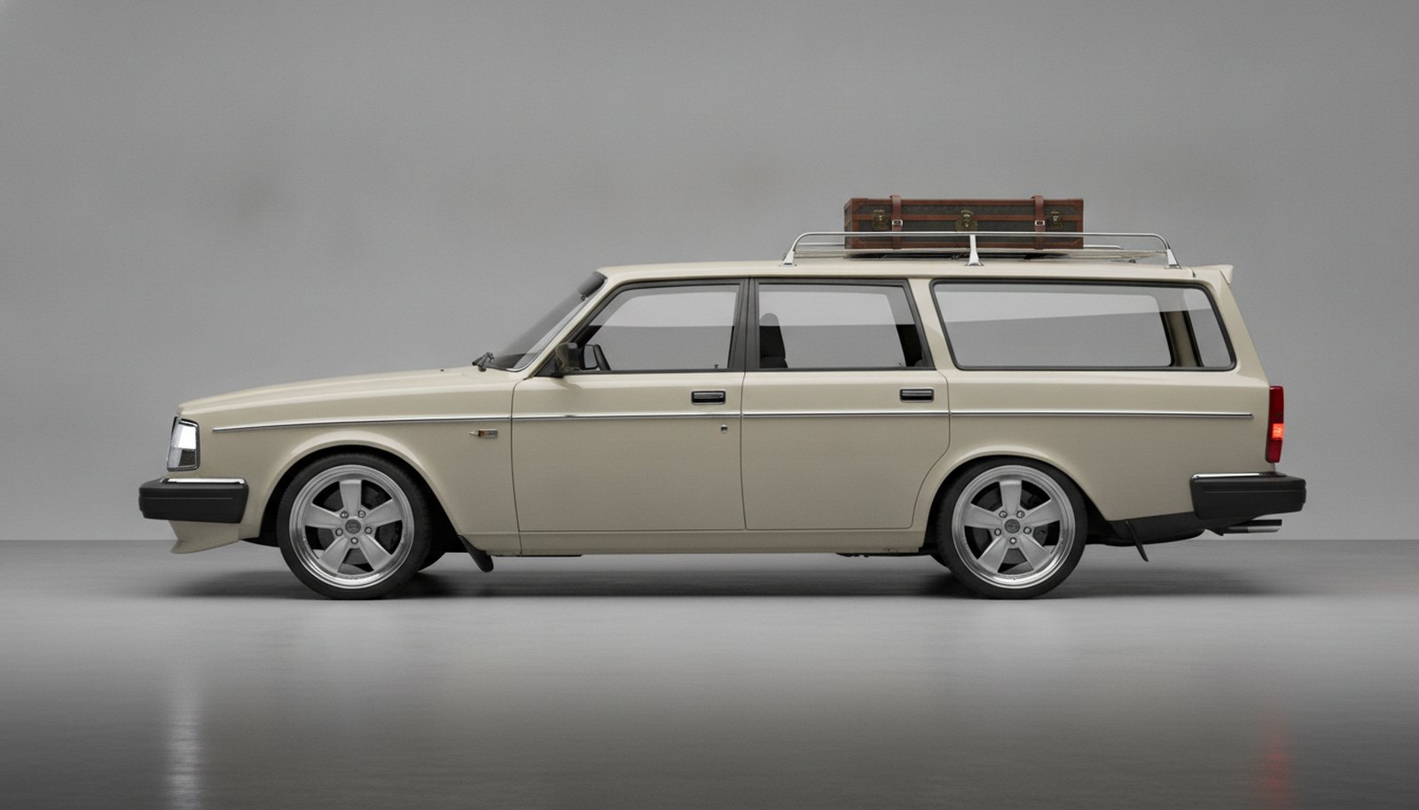 Volvo 245 restomod concept, side profile