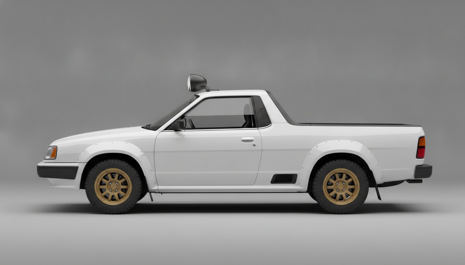 Subaru BRAT restomod concept, side profile