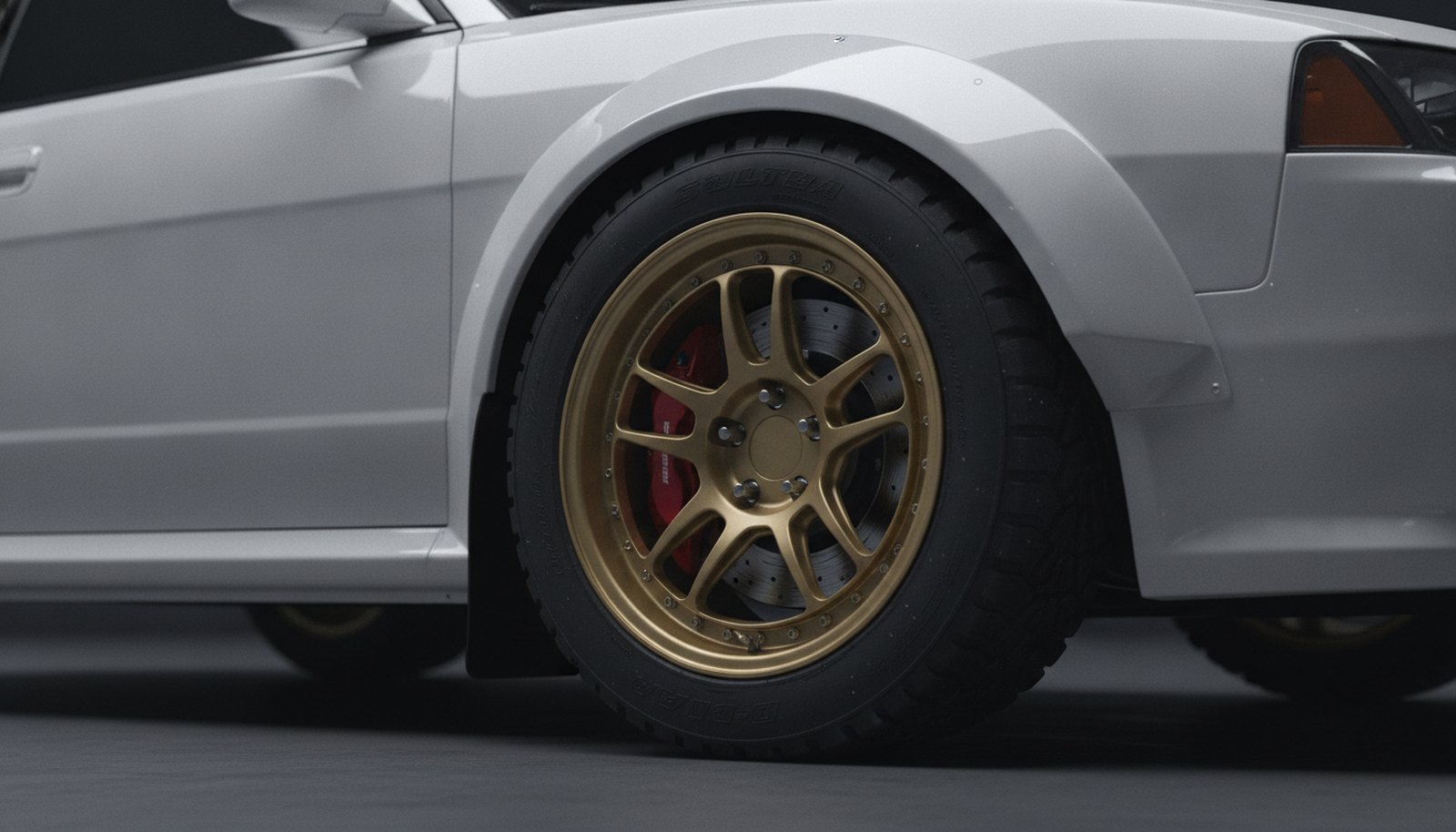 Subaru BRAT restomod concept, wheel and brake detail